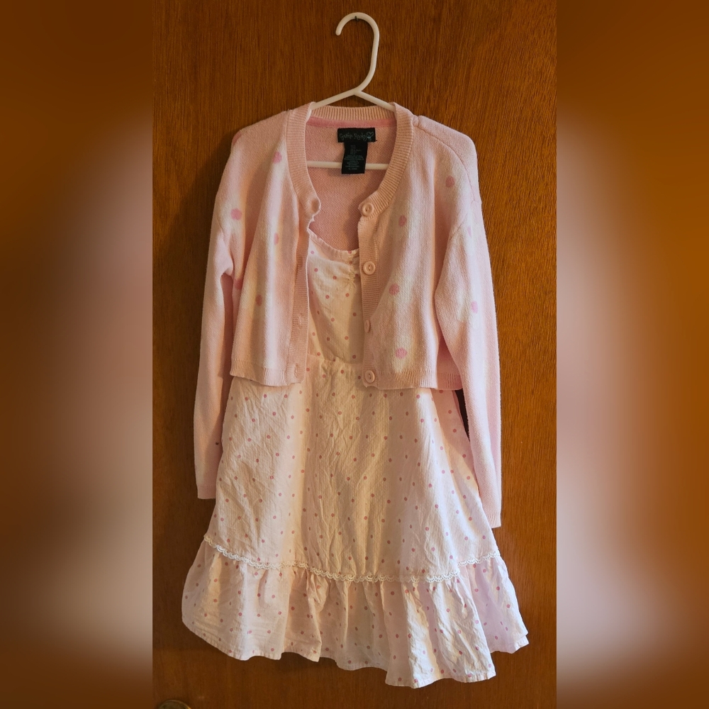 Cynthia Rowley Pink Polka Dot Kids Casual Dress